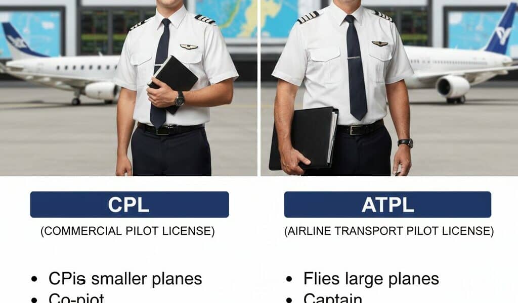 ATPL Vs CPL Difference – Which Pilot License Is Better For Airlines?