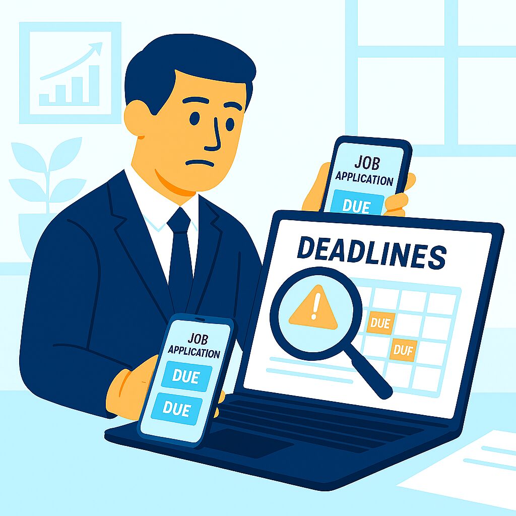 Track Job Application Deadlines — Never Miss a Deadline