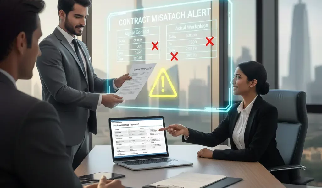 How To Handle Contract Mismatch After Joining Job