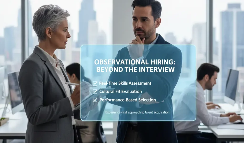 Jobs That Start With Observation Periods Not Interviews