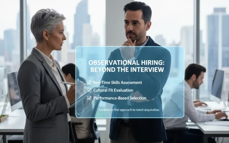 Jobs That Start With Observation Periods Not Interviews