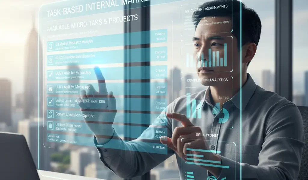 Task-based internal marketplace careers