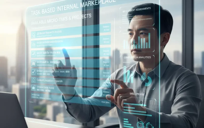 Task-based internal marketplace careers