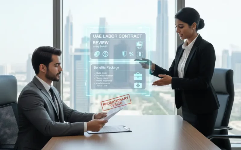 probation period salary benefits UAE