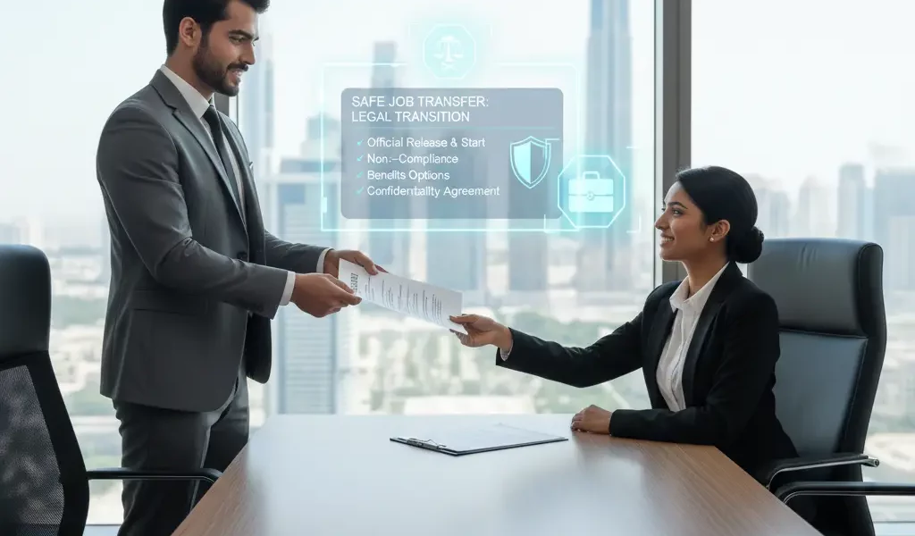 transfer job legally without employer permission Gulf