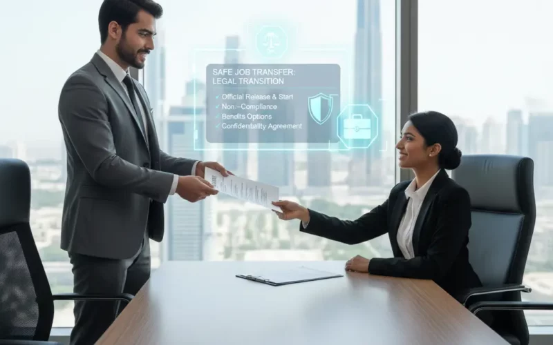 transfer job legally without employer permission Gulf